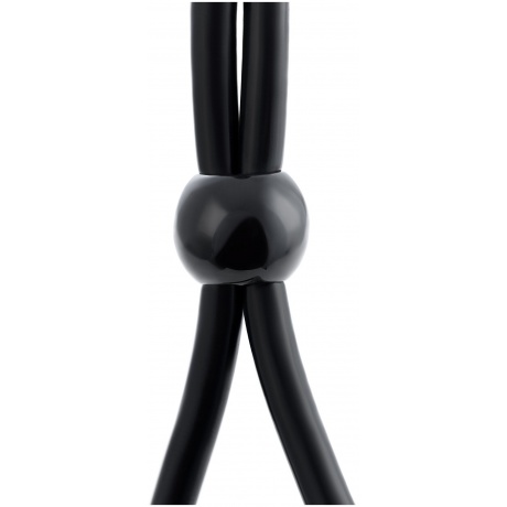 Лассо на пенис A-toys by TOYFA с одной бусиной, силикон, черное, 19,5 см - фото 2