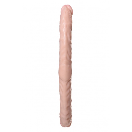 Двусторонний фаллоимитатор TOYFA RealStick Nude реалистичный, PVC, телесный, 42,5 см - фото 5