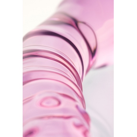 Двусторонний фаллоимитатор Sexus Glass, стекло, розовый, 20,5 см - фото 8