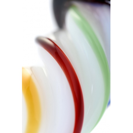 Двусторонний фаллоимитатор Sexus Glass, стекло, янтарно-разноцветный, 16 см - фото 6