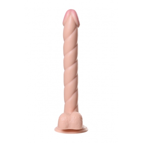 Реалистичный фаллоимитатор TOYFA RealStick Nude, PVC, телесный, 31,5 см - фото 3