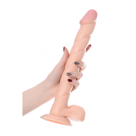 Реалистичный фаллоимитатор TOYFA RealStick Nude, PVC, телесный, 31,5 см - фото 7