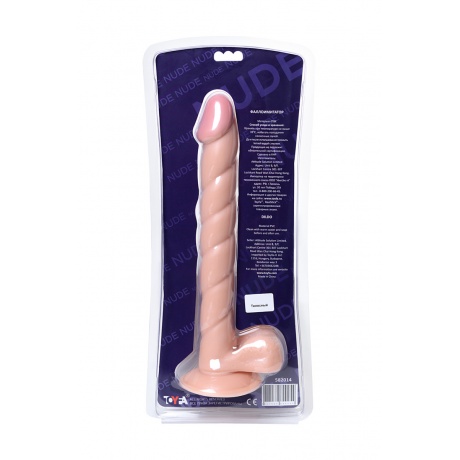 Реалистичный фаллоимитатор TOYFA RealStick Nude, PVC, телесный, 31,5 см - фото 9