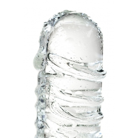 Нереалистичный фаллоимитатор Sexus Glass, стекло, прозрачный, 21 см - фото 10