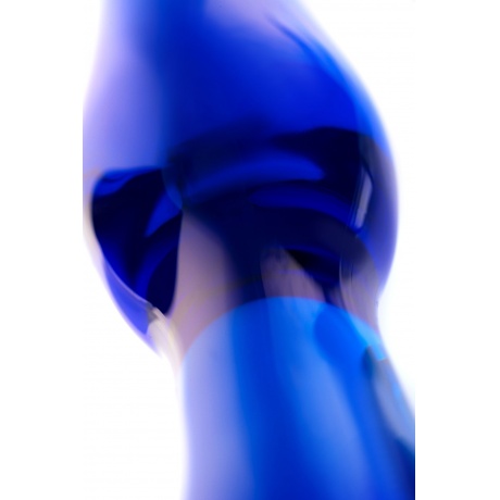 Двусторонний фаллоимитатор Sexus Glass, стекло, синий, 17,5 см - фото 3