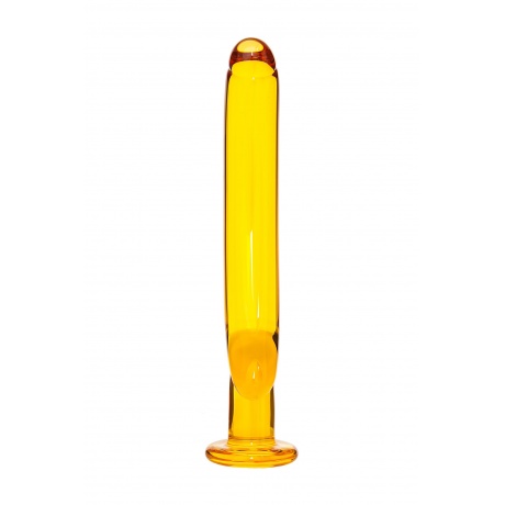Нереалистичный фаллоимитатор Sexus Glass, стекло, желтый, 17,5 см - фото 3