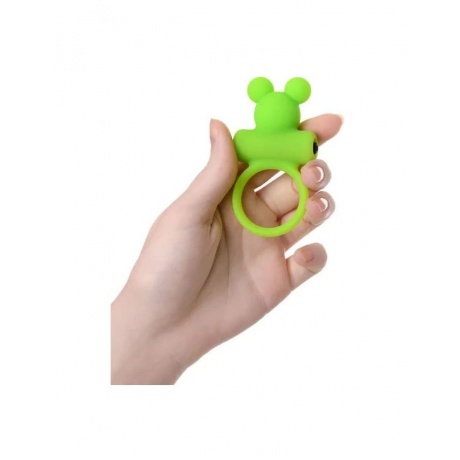 Виброкольцо на пенис A-Toys by TOYFA, силикон, зеленое, ? 3,1 см - фото 3