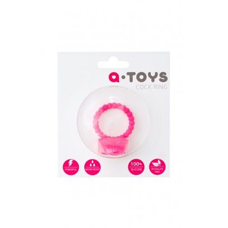 Эрекционное кольцо на пенис TOYFA A-Toys , Силикон, Розовый, ?3,5 см - фото 3