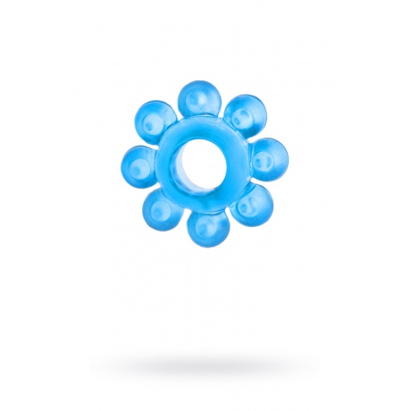 Эрекционное кольцо на пенис TOYFA, TPE, синий - фото 1