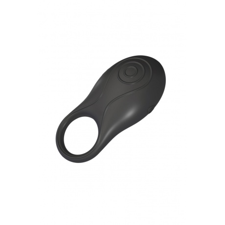 Эрекционное кольцо OVO инновационной формы с вибрацией, перезаряжаемое, силиконовое, черное - фото 1