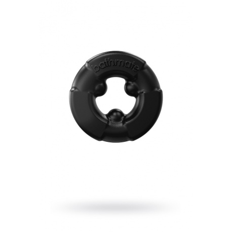 Эрекционное кольцо на пенис Bathmate Gladiator, elastomex, чёрное, ?4,5 см - фото 1