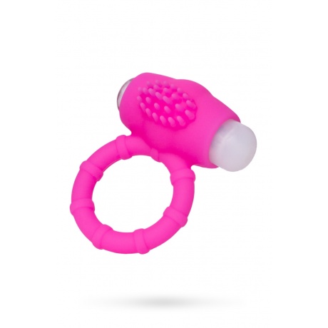 Эрекционное кольцо на пенис Штучки-дрючки, силикон, розовый, ?2,5 см - фото 1
