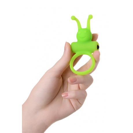 Эрекционное кольцо на пенис A-Toys by TOYFA, силикон, зеленый, ? 3,1 см - фото 4