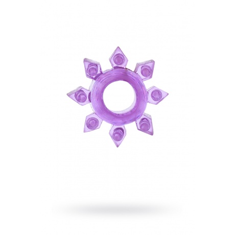 Эрекционное кольцо на пенис TOYFA, TPE, фиолетовый - фото 1
