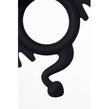 Эрекционное кольцо на пенис JOS COCKY DEVIL, силикон, чёрный, 8,5 см - фото 9