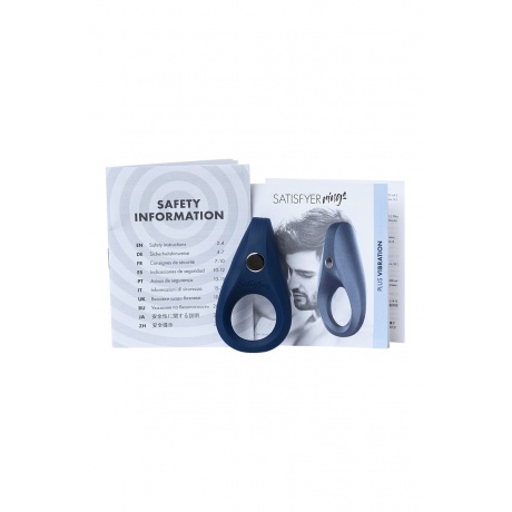 Эрекционное кольцо на пенис Satisfyer Rings, силикон, синий 7,5 см - фото 7