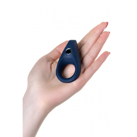 Эрекционное кольцо на пенис Satisfyer Rings, силикон, синий 7,5 см - фото 8