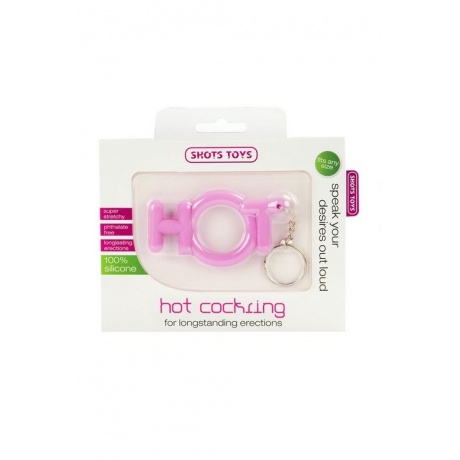 Эрекционное кольцо Hot Cocking розовое - фото 3