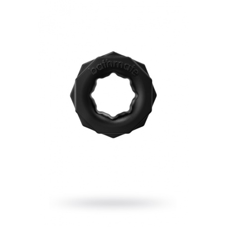 Эрекционное кольцо на пенис Bathmate Spartan, elastomex, чёрное, ?4 см - фото 1