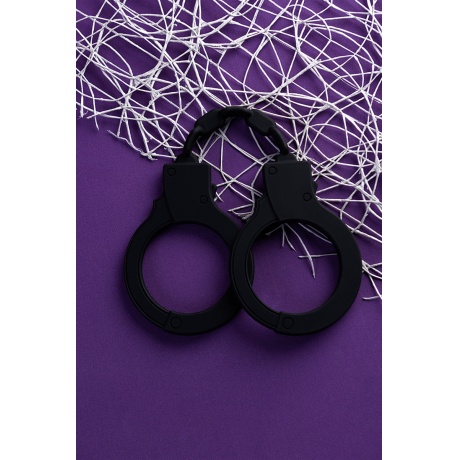 Силиконовые наручники A-Toys by TOYFA, силикон, черные, 33 см - фото 7