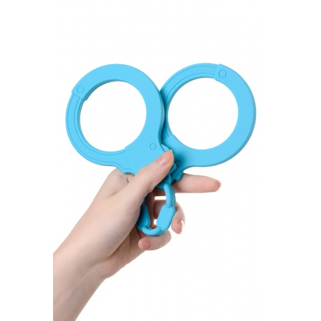 Силиконовые наручники A-Toys by TOYFA, силикон, голубые, 33 см - фото 3