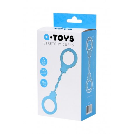 Силиконовые наручники A-Toys by TOYFA, силикон, голубые, 33 см - фото 4