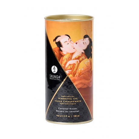 Масло для массажа Shunga Caramel Kisses, разогревающее, с ароматом карамели, 100 мл - фото 6