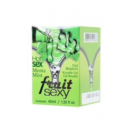 Массажное масло для поцелуев INTT FRUIT SEXY Mint с разогревающим эффектом и ароматом мяты, 40 мл - фото 2