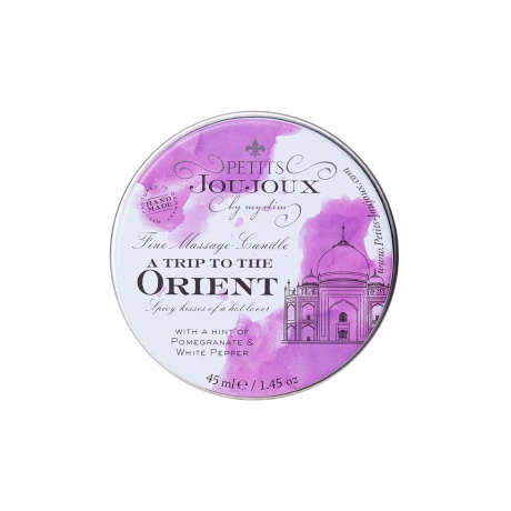 Массажная свеча Petits JouJoux Mini Orient с ароматом граната и белого перца, 43 мл - фото 3