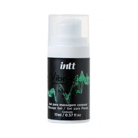Жидкий гель для массажа INTT VIBRATION Mint с эффектом вибрации и ароматом мяты, 17 мл - фото 4