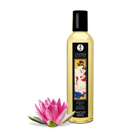 Масло для массажа Shunga Amour «Sweet Lotus», натуральное, возбуждающее, с цветочным ароматом, 250 м - фото 6