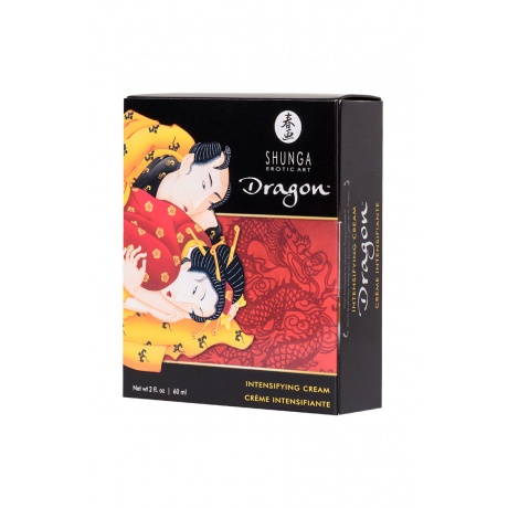 Усиливающий крем для пар Shunga Dragon, возбуждающий эффект «ледяного огня», 60 мл - фото 4