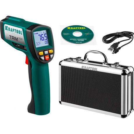 Пирометр инфракрасный Kraftool TRM-1700 45701-1650, 30° +1650°С - фото 1