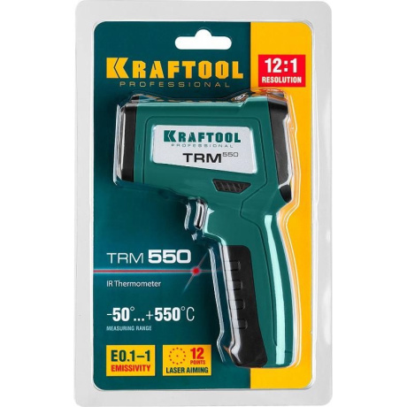 Пирометр инфракрасный Kraftool TRM-550 45705-550, 50° +550°С - фото 5
