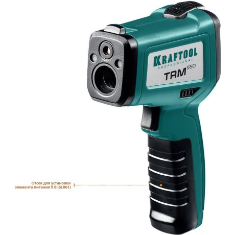 Пирометр инфракрасный Kraftool TRM-550 45705-550, 50° +550°С - фото 6
