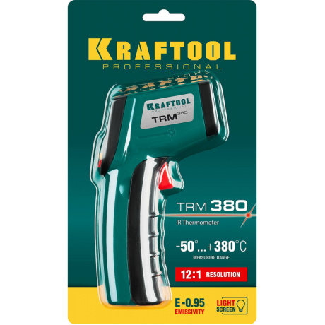 Пирометр инфракрасный Kraftool TRM-380 45707-380, 50° +380°С - фото 5