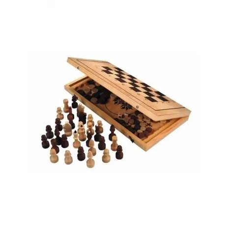 Игра 2 в 1 "Шахматы, нарды" арт.Шк-2 (400*210*35) /12