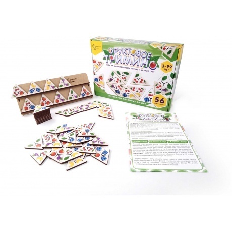 Настольная игра Нескучные игры &quot;Фруктовое тримино&quot; (треугольное домино)  8343 - фото 2
