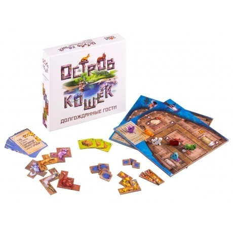 Настольная игра Gaga Games "Остров кошек.Долгожданные гости" Дополнение - фото 12