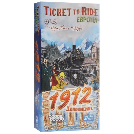 Настольная игра Hobby World &quot;Ticket to Ride: Европа:1912&quot; арт.1626 (Дополнение.Маленькая коробка) - фото 1