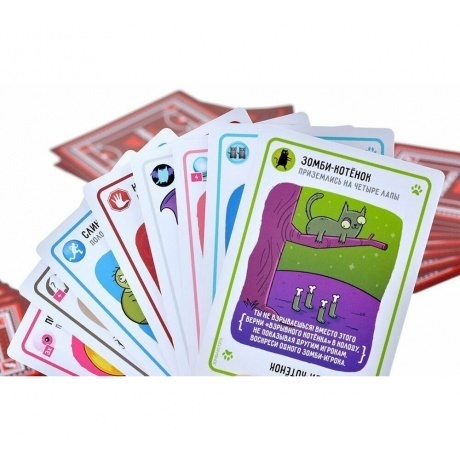 Настольная игра МХ Взрывные котята: Зомби-котята арт.915608 - фото 4