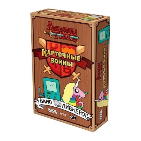 

Настольная игра МХ Время приключений. Карточные войны: Бимо против Леди Ливнерог арт.1659