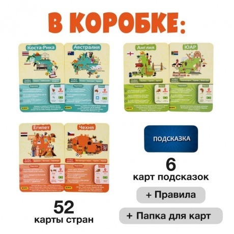 Настольная игра GaGa 10 вопросов. Страны арт.GG432 - фото 3