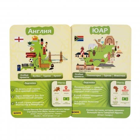 Настольная игра GaGa 10 вопросов. Страны арт.GG432 - фото 5