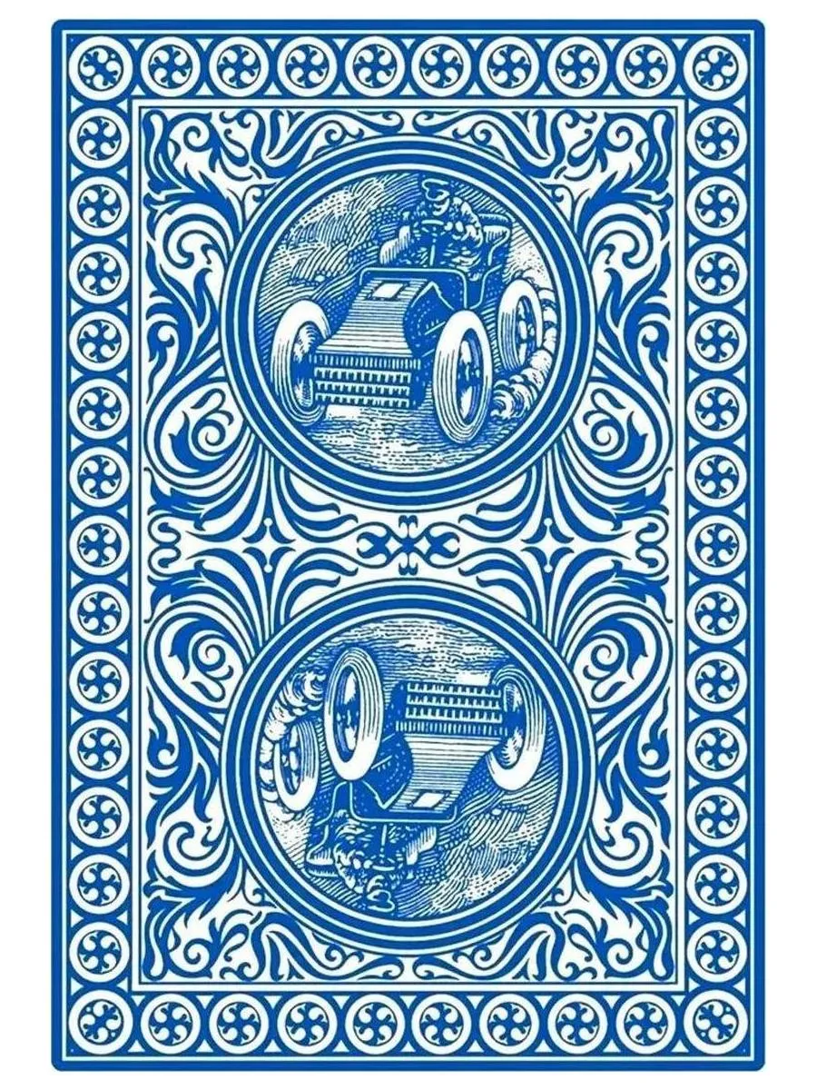 Карты "100% Plastic Rally Playing Сards blue" - фото 2