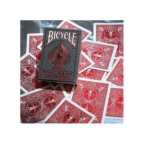 Карты "Bicycle Metalluxe Red" - фото 4