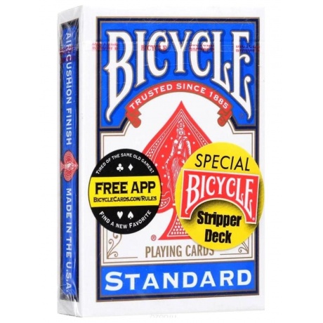 Карты "Bicycle Stripper Deck blue" - фото 1