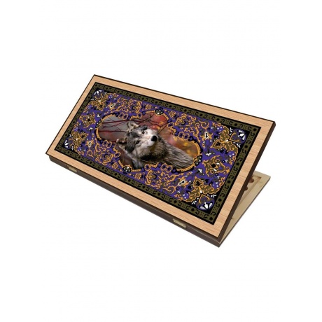 Нарды + шашки "Сирия Волк" большие - фото 1