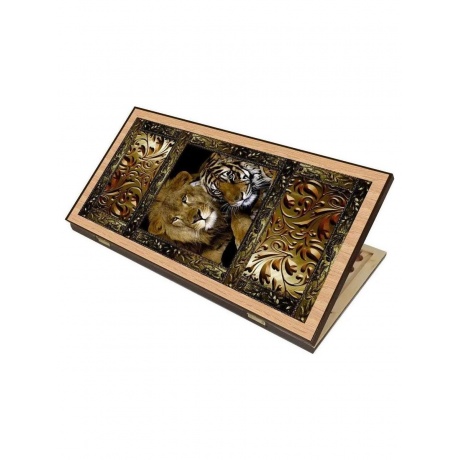 Нарды + шашки "Сирия Львы" большие - фото 1