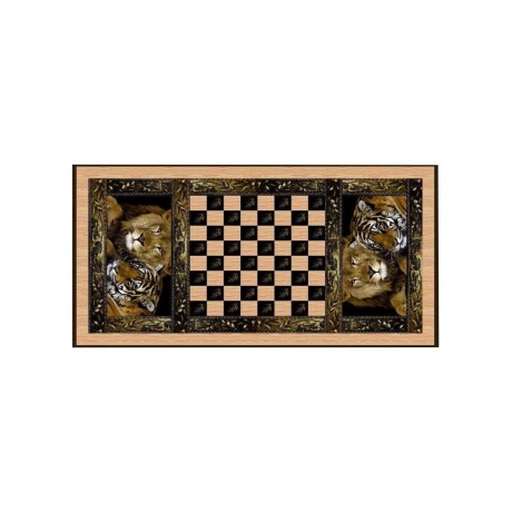 Нарды + шашки "Сирия Львы" большие - фото 3